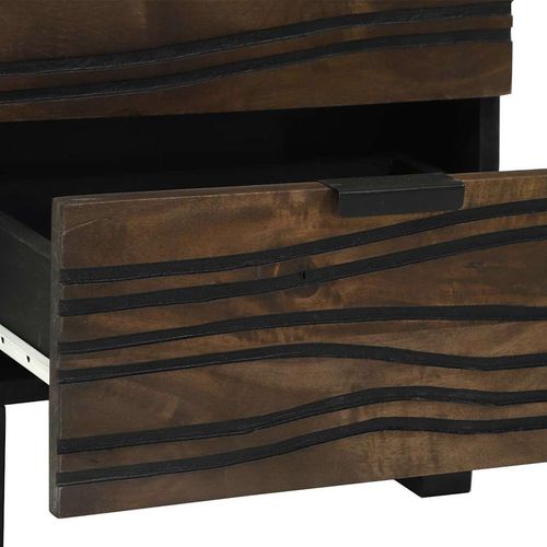 Szafka Nocna z szufladą 2 pcs orzech włoski 40 x 33 x 46 cm na Arena.pl