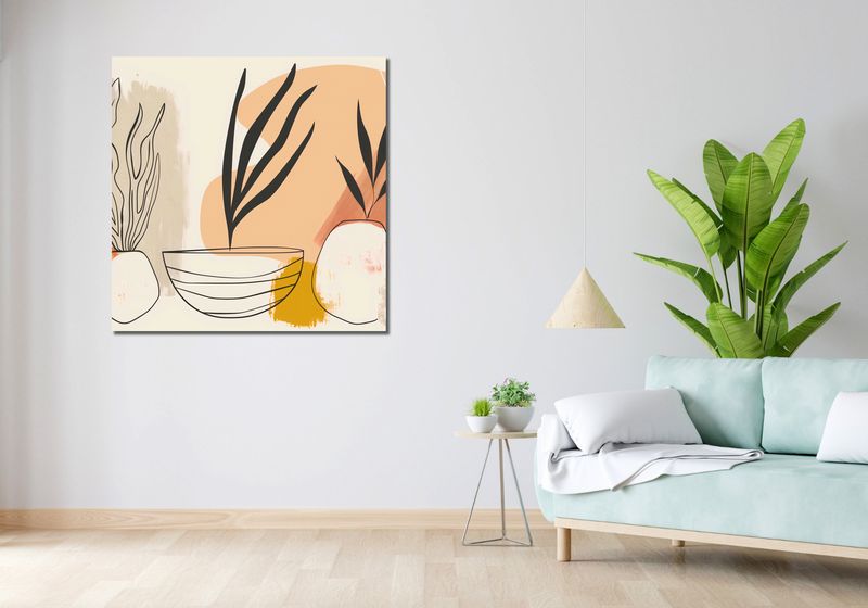 Obraz 100x100cm Szkice Botaniczne zdjęcie 2