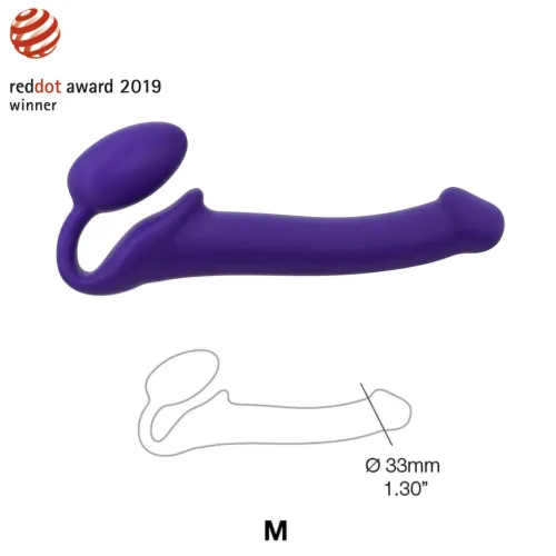 strap-on-me bendable strap-on purple m - silikonowy, elastyczny, red dot na Arena.pl