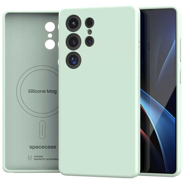 Spacecase Silicone Mag Galaxy S25 Ultra Mint zdjęcie 2