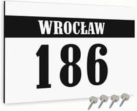 Tabliczka adresowa Nierdzewna Tablica adres domu Biała 40x30 Różne wzory