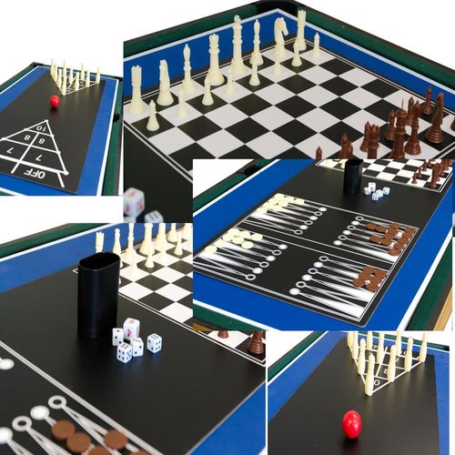 PIŁKARZYKI STÓŁ DO MULTI GIER 9W1 121x61x80CM na Arena.pl