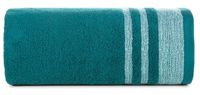 Ręcznik bawełniany z ozdobną bordiurą MERY 50X90 ciemny turkusowy