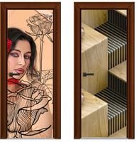 Naklejka samoprzylepna Okleina na Drzwi Szafę 3D