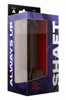 shaft model a 8.5" liquid silicone - anatomiczny, mahoniowy, przyssawka