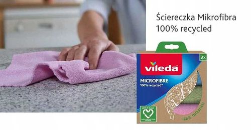 ściereczka vileda mikrofibra 100% recycled 3 szt. na Arena.pl