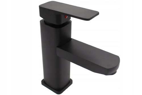 BATERIA ŁAZIENKOWA UMYWALKOWA KRAN DO UMYWALKI NISKI NABLATOWY CZARNY na Arena.pl