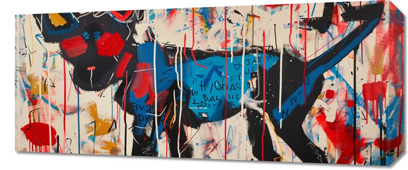 Obraz 70x30cm Miejski Pies zdjęcie 1