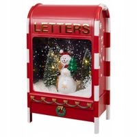 Świąteczna skrzynka pocztowa na listy do Mikołaja światło dwięk
