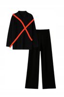 TOUCHE SPODNI Z DZIANINOWYM KOŁNIERZEM CZARNE STANDART