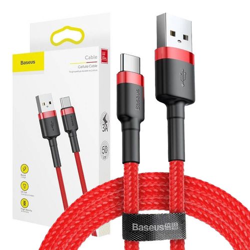 kabel usb do usb-c baseus cafule 3a 1m (czerwony) na Arena.pl