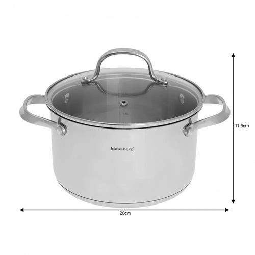 klausberg garnek z pokrywą 3.3 l kb-7213 na Arena.pl