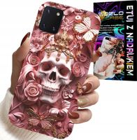 ETUI DO SAMSUNG GALAXY A81 - KOBIECE, MODNE WZORY, CZASZKA W RÓŻE