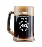 duży KUFEL do Piwa na PREZENT z GRAWEREM napisem