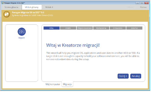 Paragon Migrate OS 5 na Arena.pl