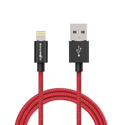 Kabel Lightning BlitzWolf BW-MF5 1m czerwony na Arena.pl