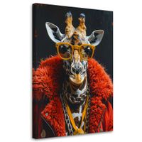 Obraz do salonu biura pokoju młodzieżowego, Żyrafa w