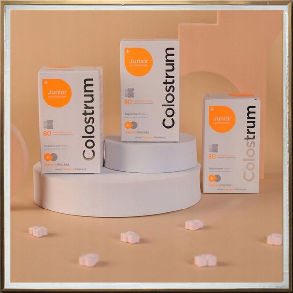 Colostrum dla dzieci junior probiotyk witaminy C cynk odporność kości zdjęcie 3