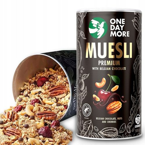 Musli Czekolada 500 g | bez cukru | 6 śniadań | One Day More na Arena.pl
