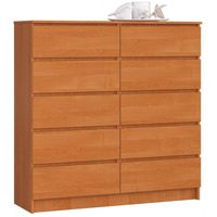 Komoda do salonu, sypialni, STILO, 10 szuflad, 120x40x121 cm | TYLETEGOTU