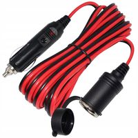 Przedłużacz gniazda zapalniczki 400 cm. MOCNY 15A Wtyk Gniazdo 16 AWG Miedź