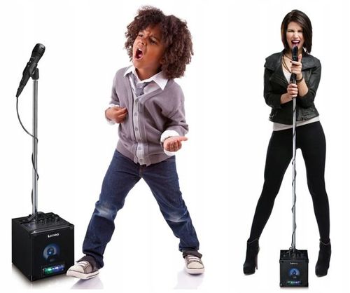 Głośnik AUX Bluetooth SD USB KARAOKE LED STOJAK na Arena.pl