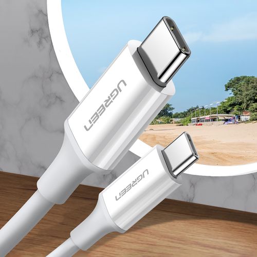 kabel przewód usb-c - usb-c pd qc afc 2m - biały na Arena.pl