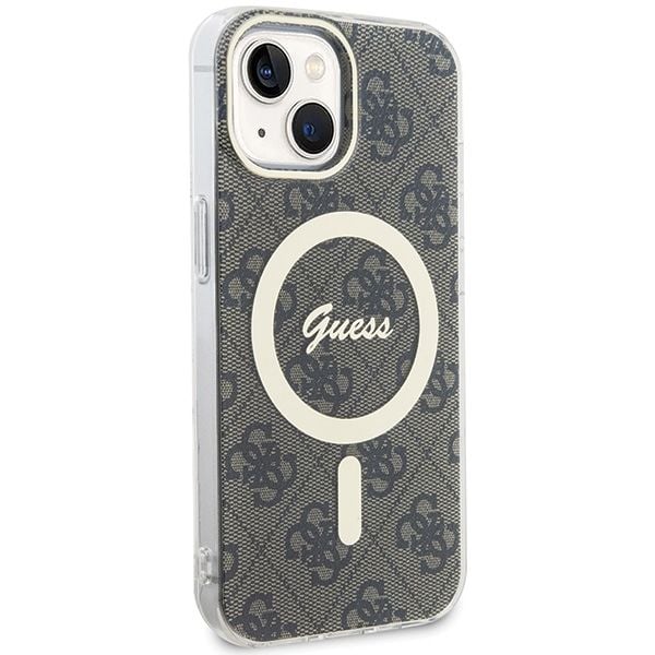 Etui Guess do iPhone 15, iPhone 14, iPhone 13, Brązowy, MagSafe zdjęcie 4