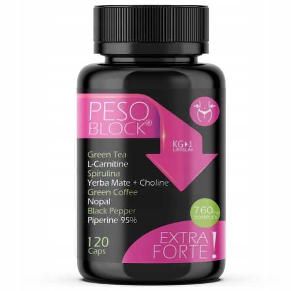 Tabletki na Odchudzanie Nadmiar Wody Spalacz Tluszczu Cellulit PESO BLOCK zdjęcie 2