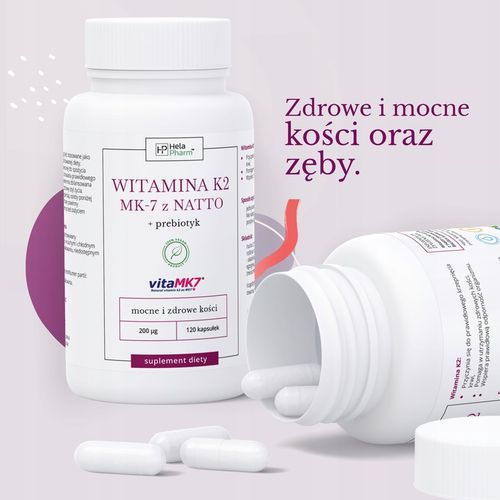 WITAMINA K2 vitaMK7 z NATTO 200µg KOŚCI 120 na Arena.pl