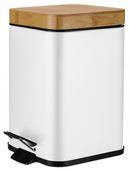 KOSZ POJEMNIK NA ŚMIECI Z POKRYWKĄ BAMBUSOWĄ 3 L