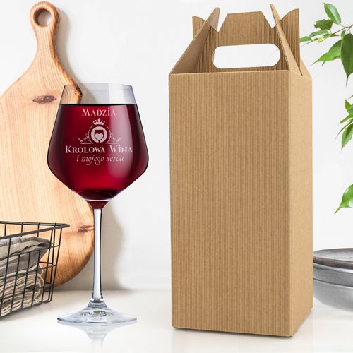Kieliszek do wina XXL 860 ml MEGA z GRAWEREM dla niej + PUDEŁKO na Arena.pl
