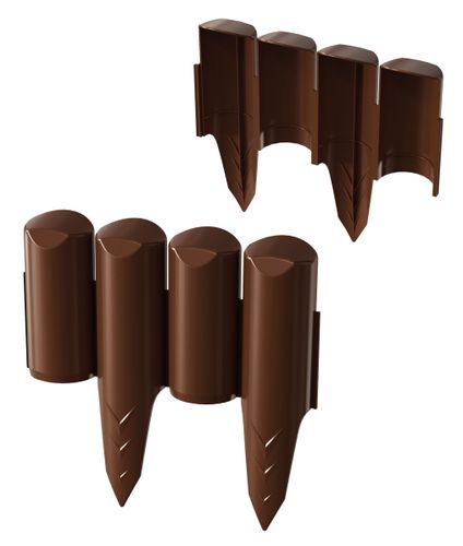 Palisada ogrodowa obrzeże trawnikowe Border 5m Płotek Brąz na Arena.pl