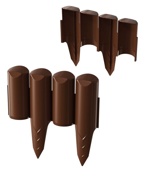 Palisada ogrodowa obrzeże trawnikowe Border 5m Płotek Brąz zdjęcie 2