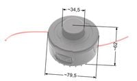 GŁOWICA ŻYŁKOWA NAC 8 MM TE50-SP N1E-SPK-500 NZ391