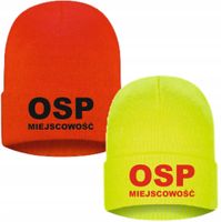 Czapka zimowa strażacka STRAŻ POŻARNA OSP twój haft napis tekst