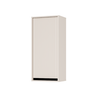 Nowoczesna Szafka Wisząca Ryflowana 45 cm Piaskowy Beż KOSAKA LP - 2 Kolory