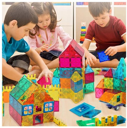 KLOCKI MAGNETYCZNE 3D Układanka Edukacyjna 45 elementów na Arena.pl