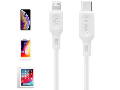 Kabel Spigen C10CL MFI USB-C Type C do Lightning 1m White na Arena.pl