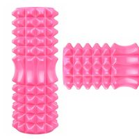 ROLLER DO MASAŻU ĆWICZEŃ CROSSFIT WAŁEK MASAŻER - RÓŻOWY