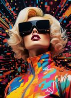 Plakat 40x55cm Retro Futuryzm