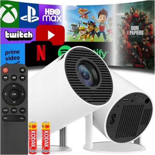 Rzutnik Projektor WiFi Pilot Android TV 130 cali 4K FULL HD HY300 PRO LED na Arena.pl