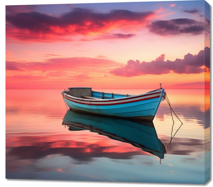 Obraz 100x90cm Spokój przed Połowem zdjęcie 1