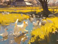 Plakat 65x50cm Słońce na Wsi