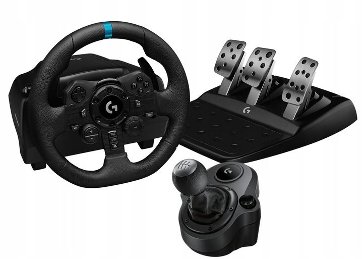 KIEROWNICA LOGITECH G923 TRUEFORCE PC PS4 PS5 + SHIFTER BIEGI - ZESTAW zdjęcie 1