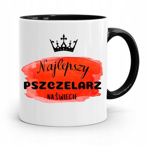 Kubek Czarny Dla Pszczelarza Najlepszy Pszczelarz Z Nadrukiem Ze Zdjęciem na Arena.pl