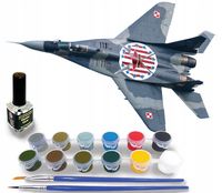 MiG-29A Polska model do sklejania +farby i klej