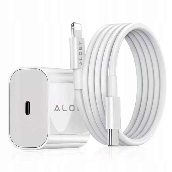 ŁADOWARKA SZYBKA USB C 20W +KABEL LIGHTNING DO IPHONE 12 13 14 PRO MAX PLUS zdjęcie 1