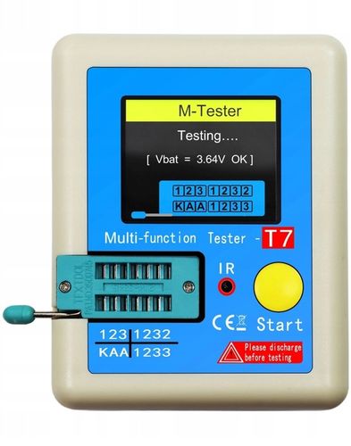 Multimetr TESTER TRANZYSTORÓW CEWEK DIÓD KONDENSATORÓW LCR-T7 MIERNIK na Arena.pl