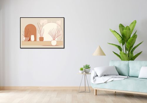 Plakat 100x70cm Widok Roślin na Arena.pl